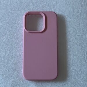 I phone 15 pro Pink Silicone Phone Case